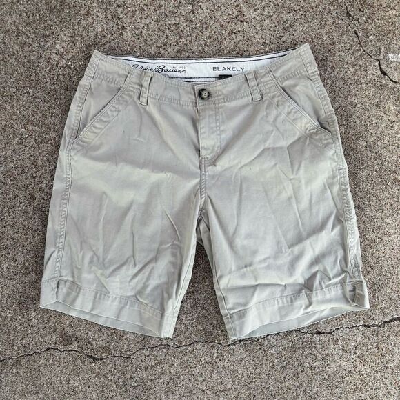 Eddie Bauer Pants - Eddie Bauer Blakely‎ Women's Beige Chino Shorts Petite Size 8 Casual
